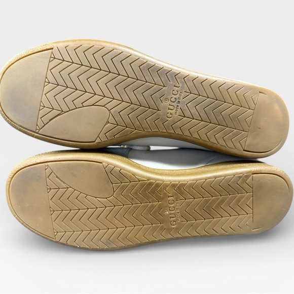 Gucci Women's White and Light Blue Sneakers size 8 - Picture 7 of 8